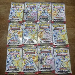 SEALED Pokemon TCG Scarlet & Violet Prismatic Evolutions Booster Pack(lot of 12) - Image 1