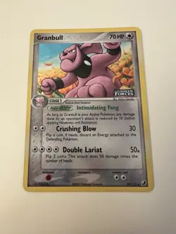 Pokemon TCG Granbull 39/115 EX Unseen Forces Stamped Card Near Mint Condition - Image 1
