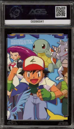 Pokemon Topps Jesse Series 1 Character Card #TV9 AGS 9 Mint - Image 2