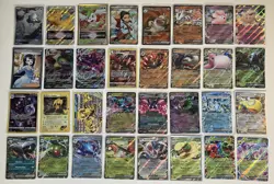 MEGA Snover Dragonite Reshiram Slaking Full Art Trainer Pokemon EX 32 Card LOT - Image 1