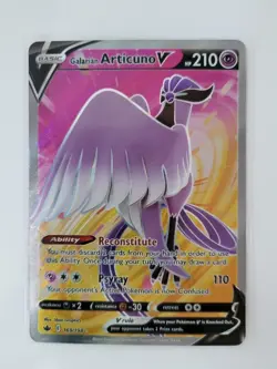 Pokemon TCG Galarian Articuno v Chilling Reign Holo Card 169/198 Full Art - Image 1