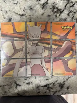 Pokemon 1st Movie Mewtwo Puzzle Sticker 12 Card Set 1999 Topps Blue Logo NM - Image 1