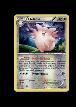 Pokemon 2012 Light Play Clefable 98/135 Plasma Storm REVERSE Card - Image 1