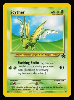 Scyther 45 WOTC Black Star Promo Pokemon Card - Image 1