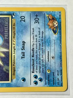 Pokemon Prerelease Mistys Seadra 9/132 Holo Card Near Mint WOTC - Image 3