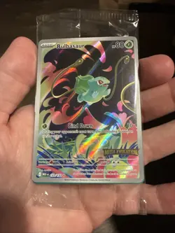 Pokemon Card Bulbasaur 133/132 Mega Evolution Stamped Promo Sealed - Image 1