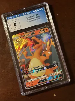 Pokemon TCG Charizard GX Holo Ultra Rare Card Hidden Fates 9/68 Battle Academy - Image 1