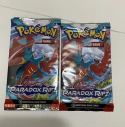 Pokemon TCG Scarlet & Violet Paradox Rift Lot Of 5 Packs 10 Cards Each Pack - Image 3