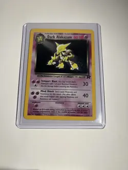 Pokemon TCG Dark Alakazam Card 18/82 Rare Holo NM/LP Vintage - Image 1