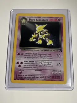 Pokemon TCG Dark Alakazam Card 18/82 Rare Holo NM/LP Vintage - Image 2