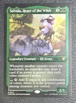 Selvala, Heart Of The Wilds Foil Etched Commander Masters MTG NM Magic Card - Image 1