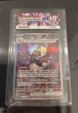 ACE 10 Charizard EX Pokemon Card 234/091 Paldean Fates Special Illustration Rare - Image 1