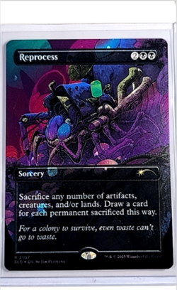 MTG Magic the Gathering SLD Secret Lair Drop Borderless Galaxy Foil Reprocess - Image 1