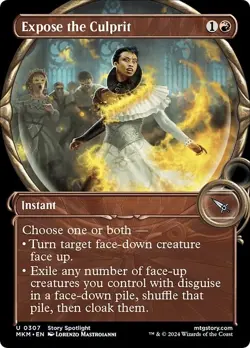 FOIL Showcase EXPOSE THE CULPRIT mtg NM Murders at Karlov Manor Unc - Image 1