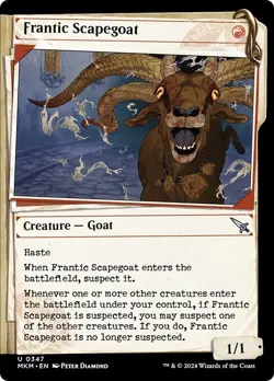 FOIL Showcase FRANTIC SCAPEGOAT mtg NM-M Murders at Karlov Manor Unc - Image 1