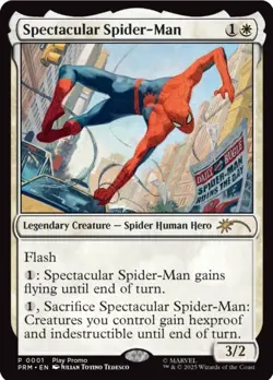 FOIL Spectacular Spider-Man promo MTG Spotlight Series Promo NM- For top 128 - Image 1