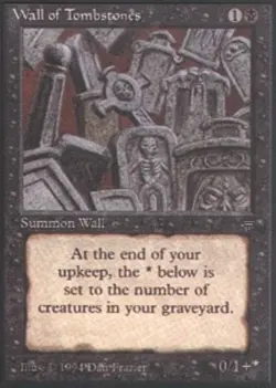 Wall of Tombstones - Legends # MTG Magic The Gathering - Image 1