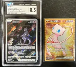 Pokemon 151 Promos Mew and Mewtwo CGC 8.5 - Image 1