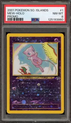 Pokemon Mew Southern Islands Holo Promo #1 PSA 8 - Image 1