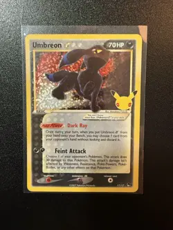 Pokemon TCG: Umbreon Gold Star 17/17 Celebrations 25th Anniversary - Image 1