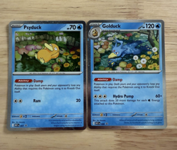 Pokemon TCG Mega Evolutions Psyduck 007 Golduck 008 Black Star Promo Holo NEW #3 - Image 1