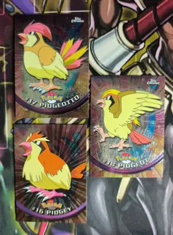 🪽Lot of 3 Topps Chrome Pidgey/Pidgeotto/Pidgeot Vintage Pokemon Collection.NM - Image 2