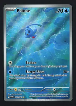Phione 175/167 Twilight Masquerade Illustration Rare Pokemon TCG - Image 1