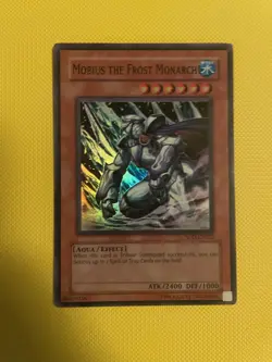 Yugioh Mobius The Frost Monarch SOD-EN022 Super Rare Unlimited Edition DAMAGED - Image 1