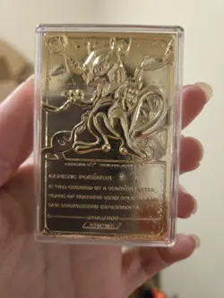 Pokemon 1999 Mewtwo 23K Gold Plated Card Burger King Box Pokeball COA Near Mint - Image 4