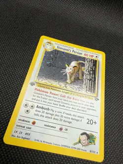 1st Edition Giovanni's Persian 11/132 Gym Challenge Holo Rare Pokemon Card NM/LP - Image 5