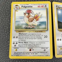 Pidgeotto 22/102 (NM) Pidgey 57/102 (LP) Base Set Pokemon Cards - Image 2