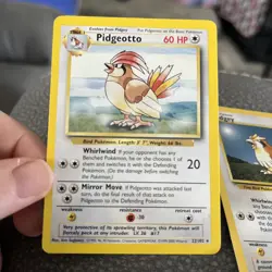 Pidgeotto 22/102 (NM) Pidgey 57/102 (LP) Base Set Pokemon Cards - Image 4