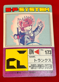 Dragon Ball Z PP Card Part 15 #635 Trunks Power 100000 Amada Japan Vintage Rare - Image 2