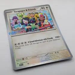JUMBO CARD Pokemon Horizons Terapagos and Friends Oversized Promo Card Stamped - Image 3