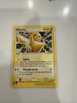 Pokemon Pikachu TCG Black Star Promo Holo Card #012 2003 - Image 1