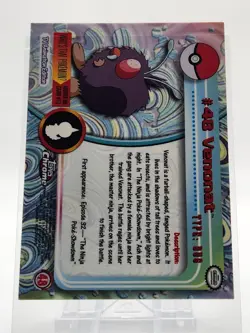 MINT Pokemon Topps Chrome #48 Venonat Silver Foil Card - Image 2