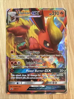 Pokemon Flareon GX SM171 Holo Black Star Promo Card - Image 1