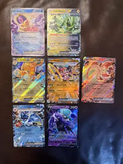 Pokemon TCG Holo Rare V + Ex Card Lot - Assorted Sets - 7 Cards - NM/M - Image 1