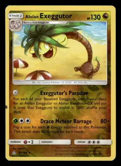 Alolan Exeggutor 95/156 Reverse Holo Ultra Prism Pokemon Card - Image 1