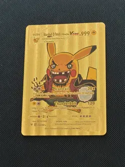 MARSHALL D ONE PIECE PIKACHU POKEMON COSPLAY CARTE CARD NEW HOLO PRISM ANIME - Image 4