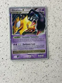 2008 Pokemon Cards: Platinum Rare Holo: Giratina Lv. X 124/127 Shiny Border Nm - Image 1
