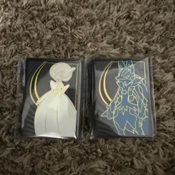 Pokemon Mega Evolutions Card Sleeves Mega Gardevoir & Mega Lucario From Etb - Image 1