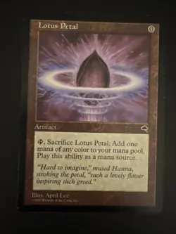 Lotus Petal Tempest Regular MTG Rare Card In Excellent Condition Free Shipping - Image 1
