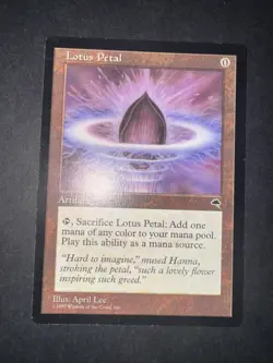 Lotus Petal Tempest Regular MTG Rare Card In Excellent Condition Free Shipping - Image 2