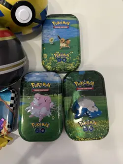 Pokemon Tin, Pokeball & Pencil Case Lot - Empty, 5 Minis & 3 Jumbo Cards Empty🔥 - Image 3