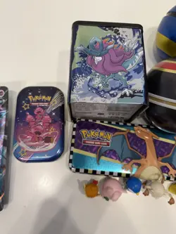 Pokemon Tin, Pokeball & Pencil Case Lot - Empty, 5 Minis & 3 Jumbo Cards Empty🔥 - Image 4