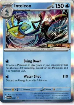 Inteleon Stamped Prerelease Promo Holo Pokemon Card MEP 002 - Image 1