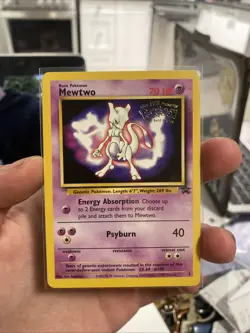 Mewtwo - 3 - Pokemon Wizards Black Star Promo Card WB NM - Image 1
