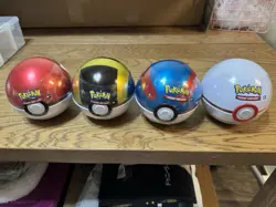 Lot Of 4 Pokemon Pokeball Tins 2020 (D21) New Unopened Sealed Pokemon TCG Cards - Image 1