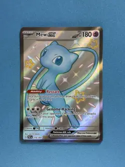 Mew ex 216/091 Shiny Ultra Rare Paldean Fates Pokemon Card Mint NM - Image 1